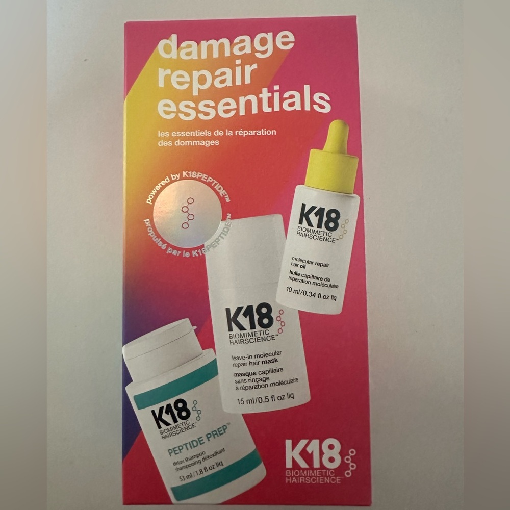 New-k18 biomimetic hairscience, Damage repair essentials hair set
